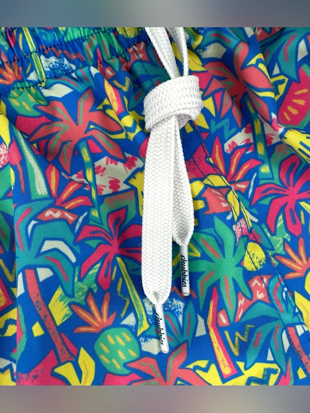 Chubbies Men’s Stretch Swim Trunks Banana Palm Tree Pattern Size XL